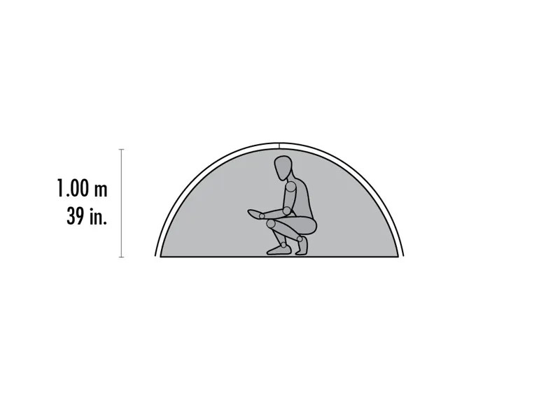 MSR Zoic 2 Tent in Grey/Red-10