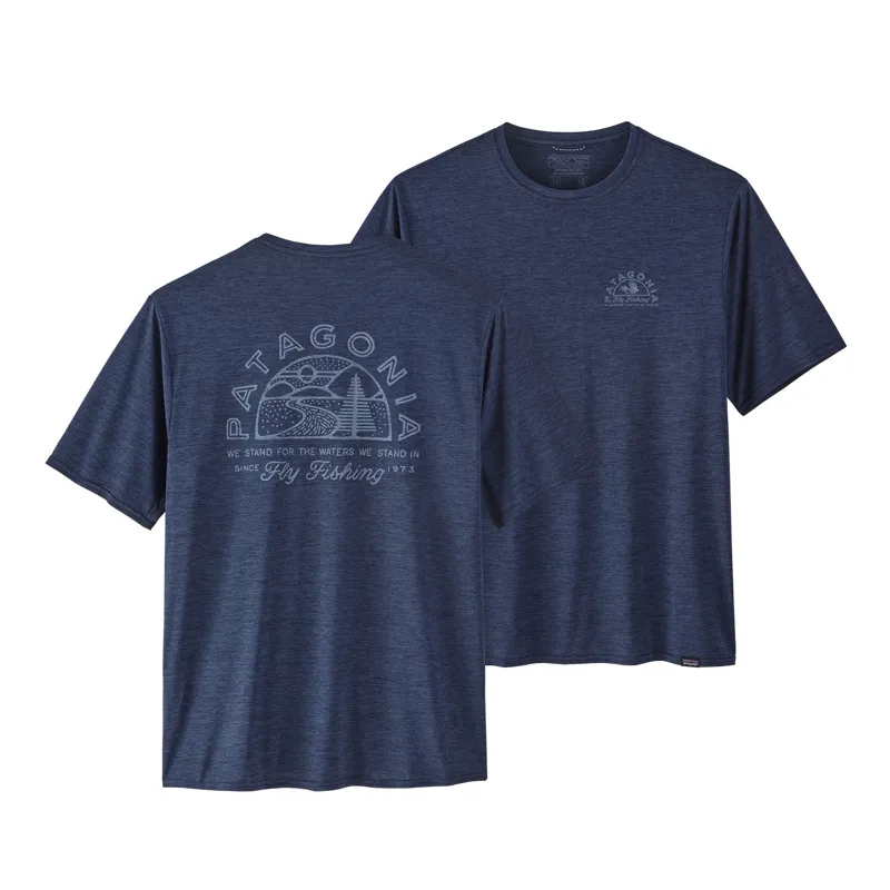 Navy patagonia online t shirt