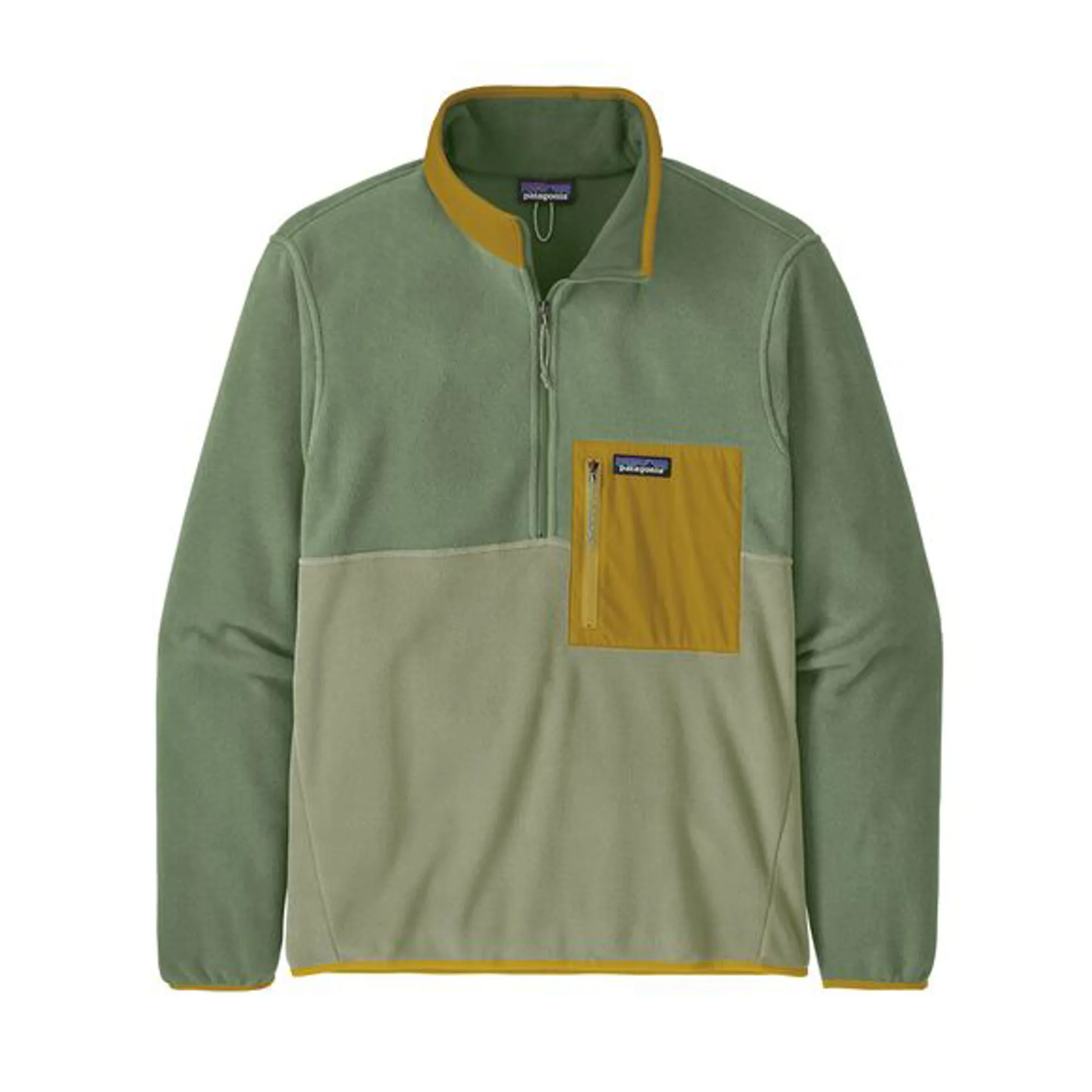 Patagonia Microdini Half-Zip Fleece Pullover in Salvia Green