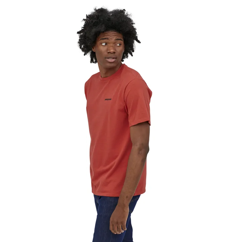 Patagonia P-6 Logo Responsibili-Tee in Hot Ember-1