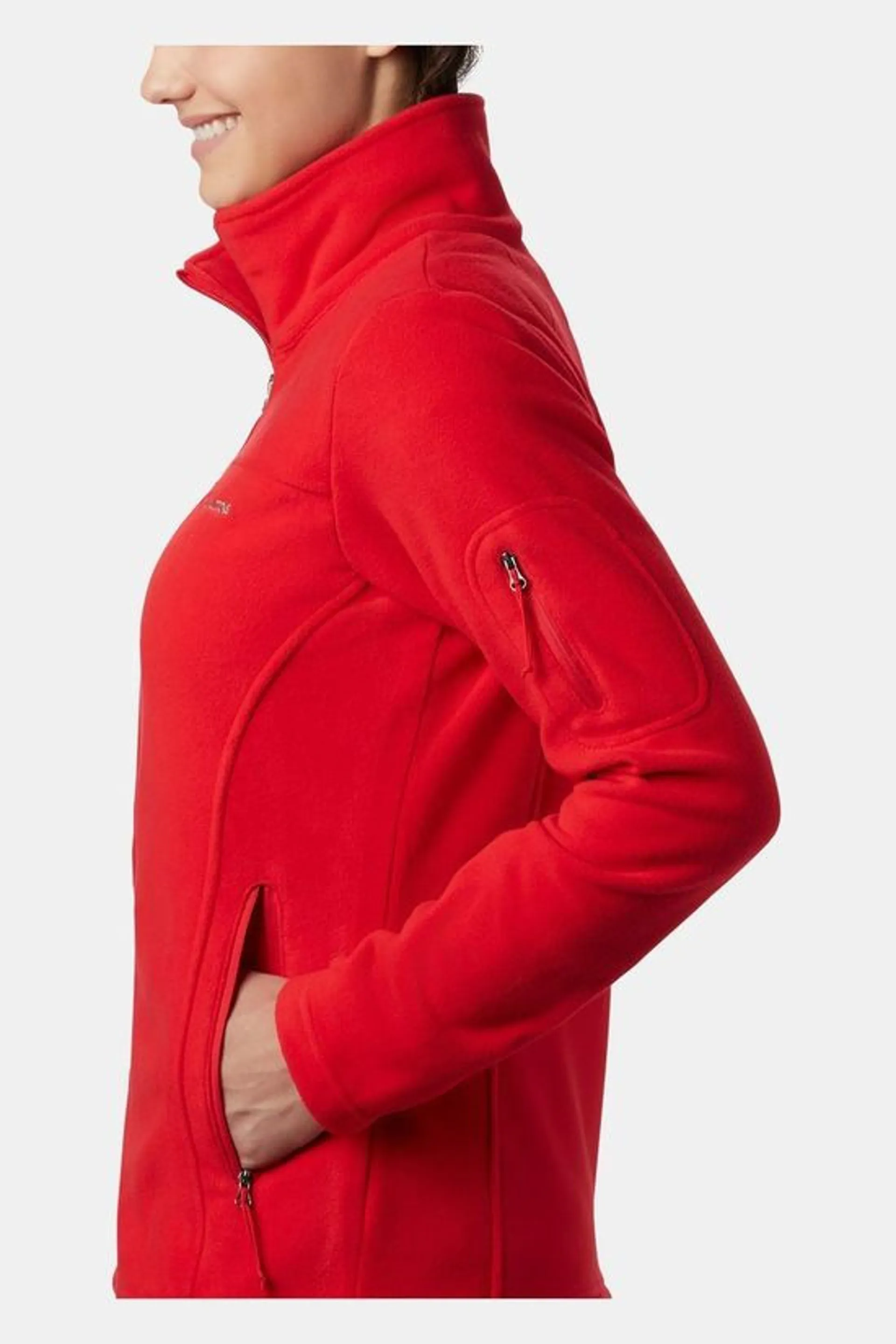 Fast Trek Ii Red Fleece Jacket Womens Columbia Fast Trek II Womens