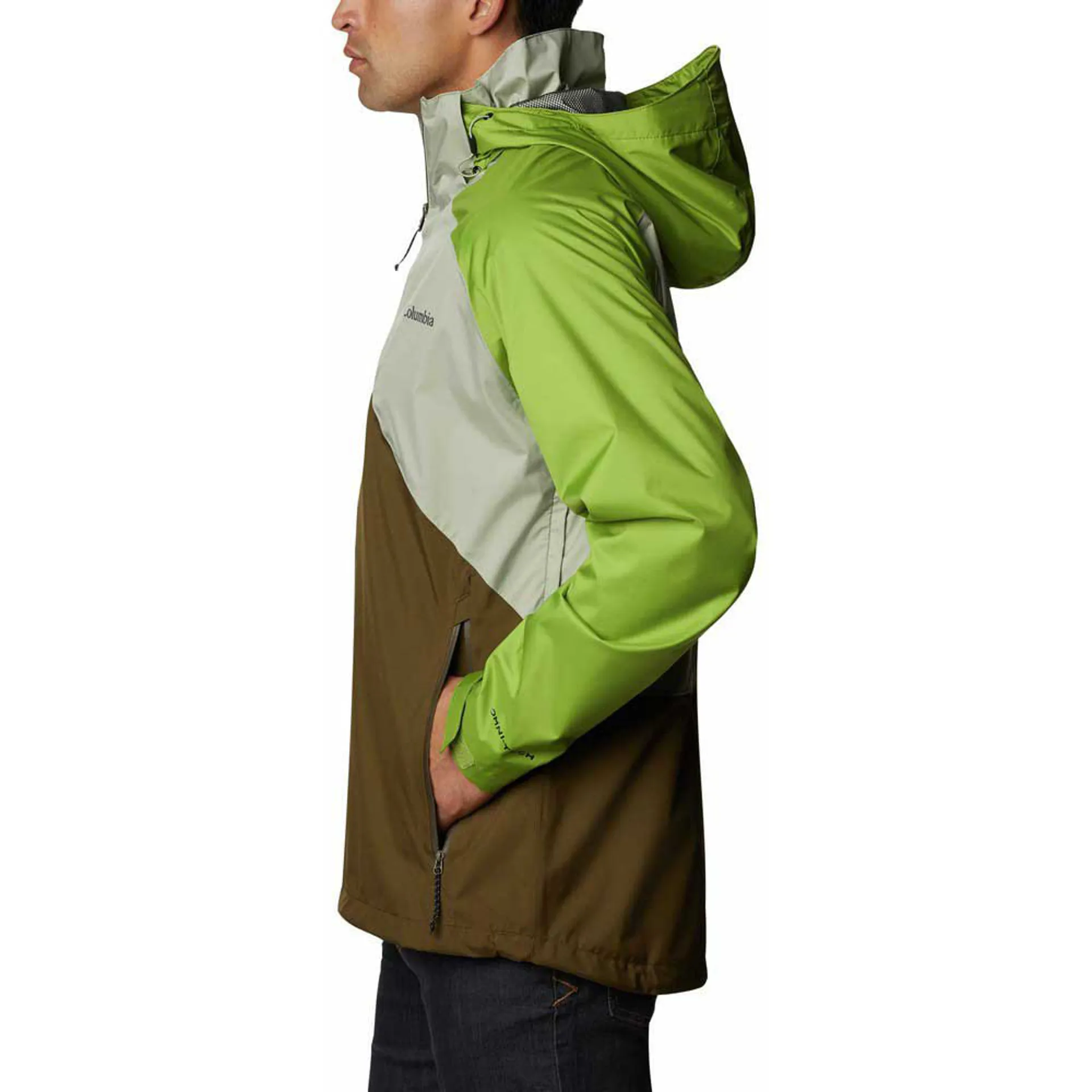 Columbia Rain Scape Waterproof Sports Jacket in Safari Matcha