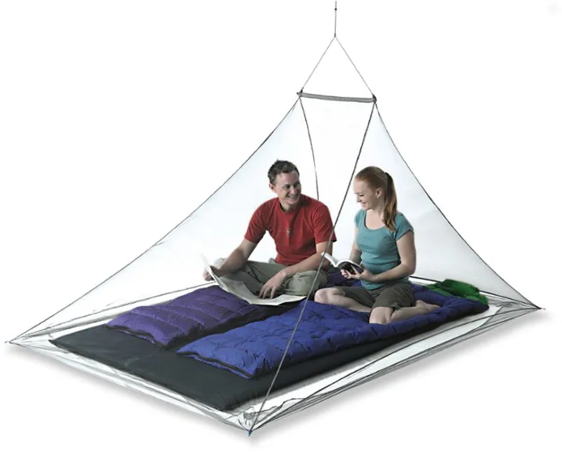 Sea To Summit Nano Pyramid Double Mosquito Net in Grey-1