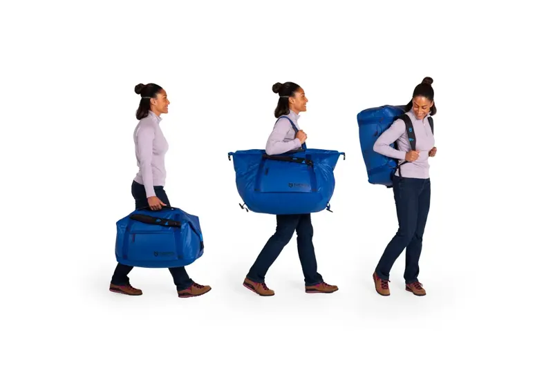 Double Haul Convertible Duffel 70L in Black-5