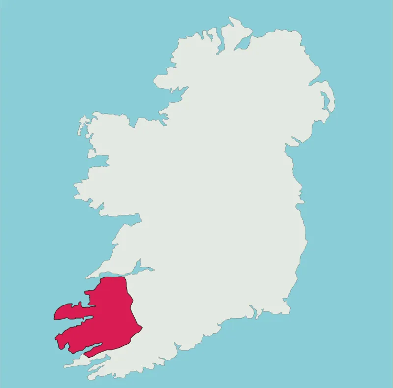 County Map of Kerry 3rd Edition 2024-6