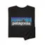 Patagonia P-6 Logo Responsibili-Tee Mens Long Sleeve T-Shirt in Black