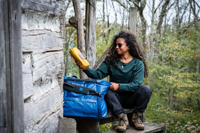 Double Haul Convertible Duffel 70L in Black-12