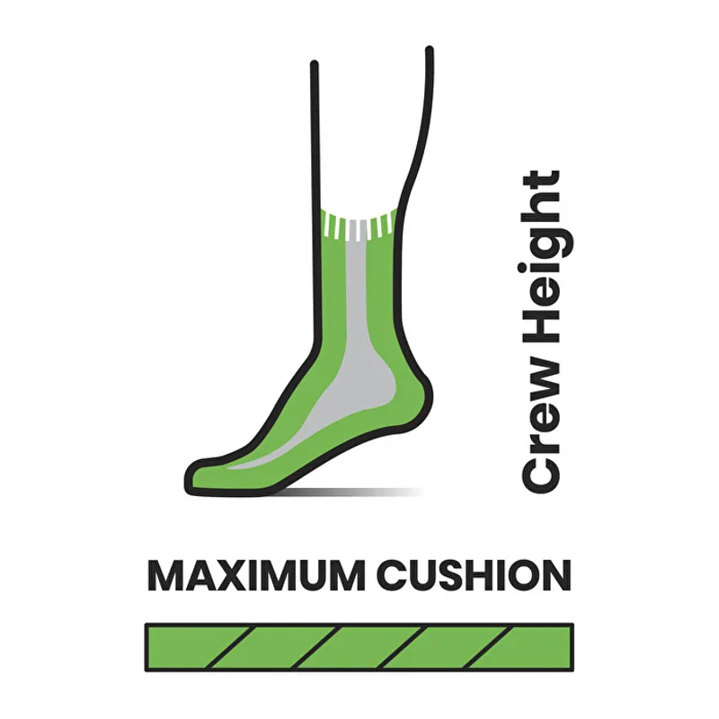 Women's Mountaineer Classic Edition Maximum Cushion Crew Socks in Taupe-1