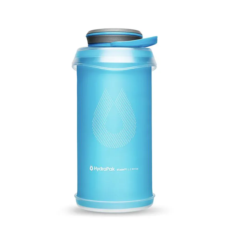 HydroPak Stash 1L Flexible Bottle Blue