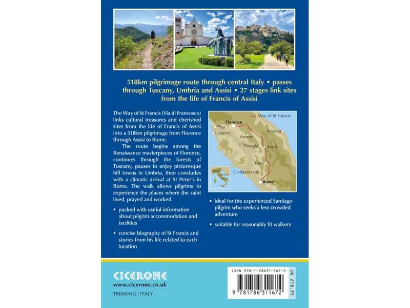 The Way of St Francis Via di Francesco: From Florence to Assisi and Rome-1