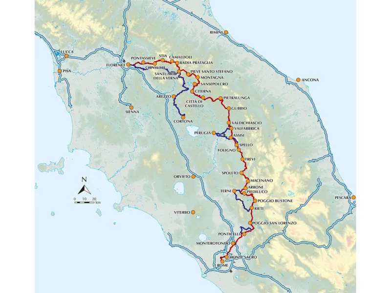 The Way of St Francis Via di Francesco: From Florence to Assisi and Rome-4