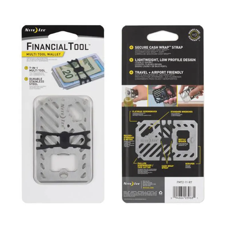 Nite Ize - FinancialTool Multi Tool Wallet - Stainless
