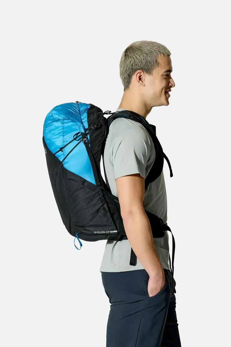 Rab Syclon XP 30L Waterproof Pack in Black/Maya Blue-12