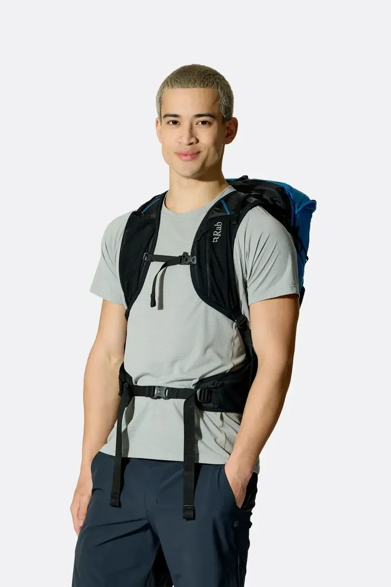Rab Syclon XP 30L Waterproof Pack in Black/Maya Blue-13