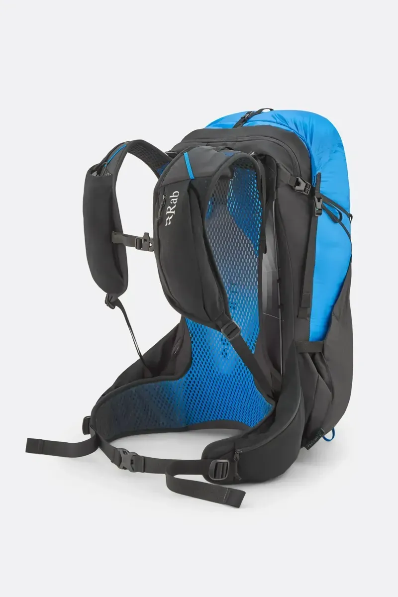 Rab Syclon XP 30L Waterproof Pack in Black/Maya Blue-3