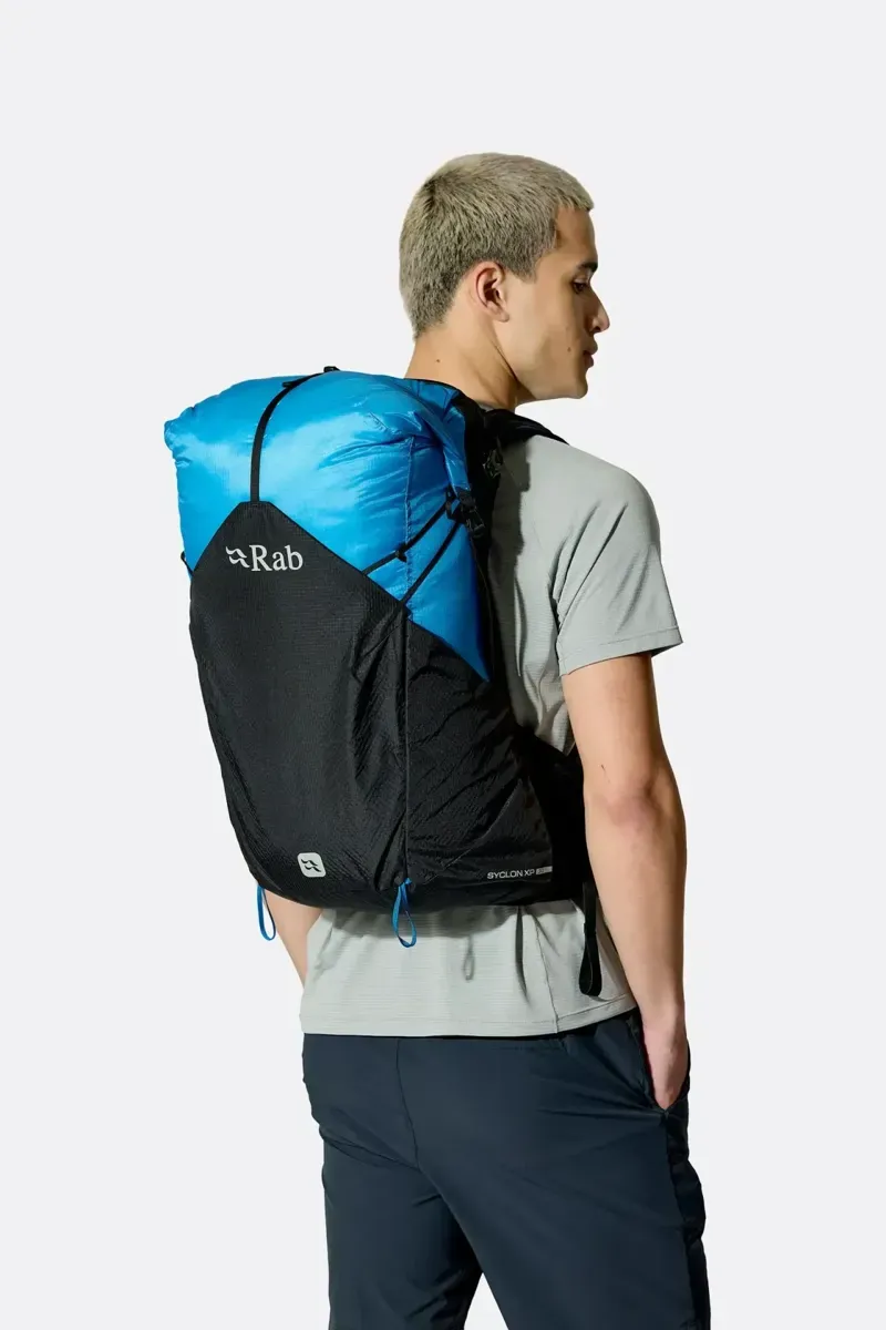 Rab Syclon XP 30L Waterproof Pack in Black/Maya Blue-6