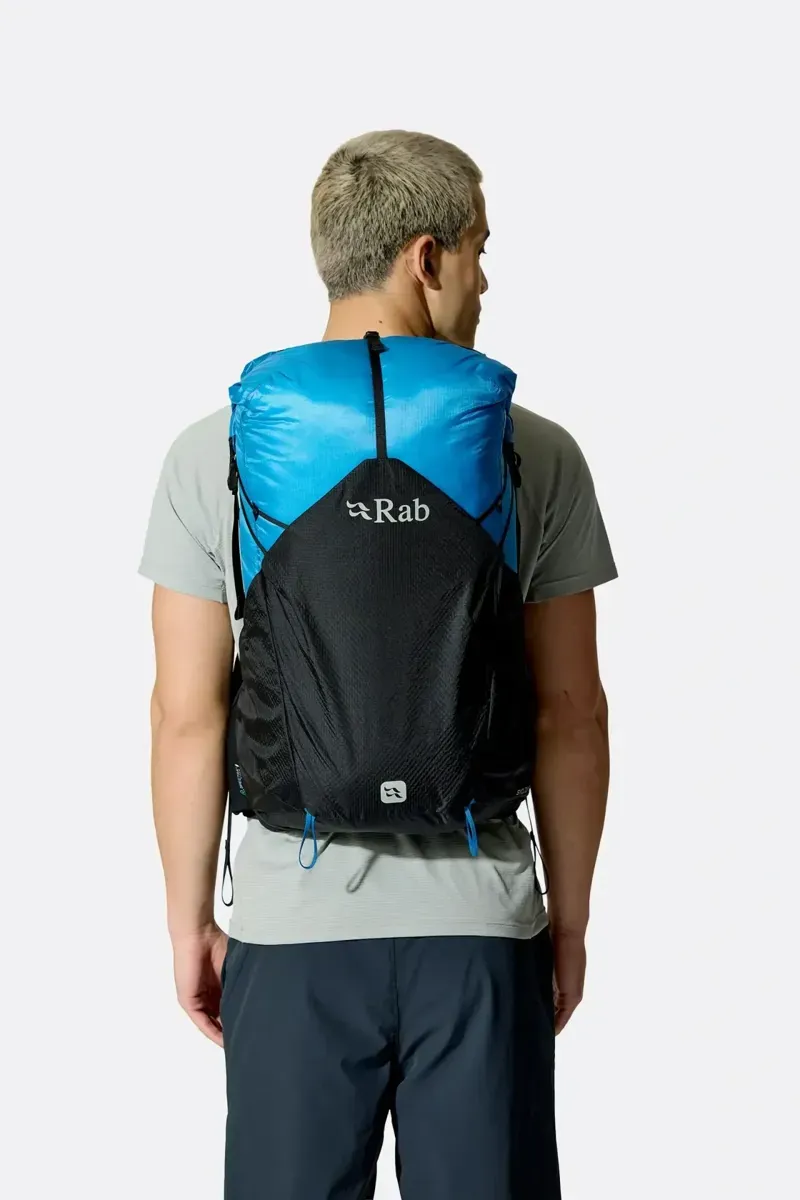 Rab Syclon XP 30L Waterproof Pack in Black/Maya Blue-7