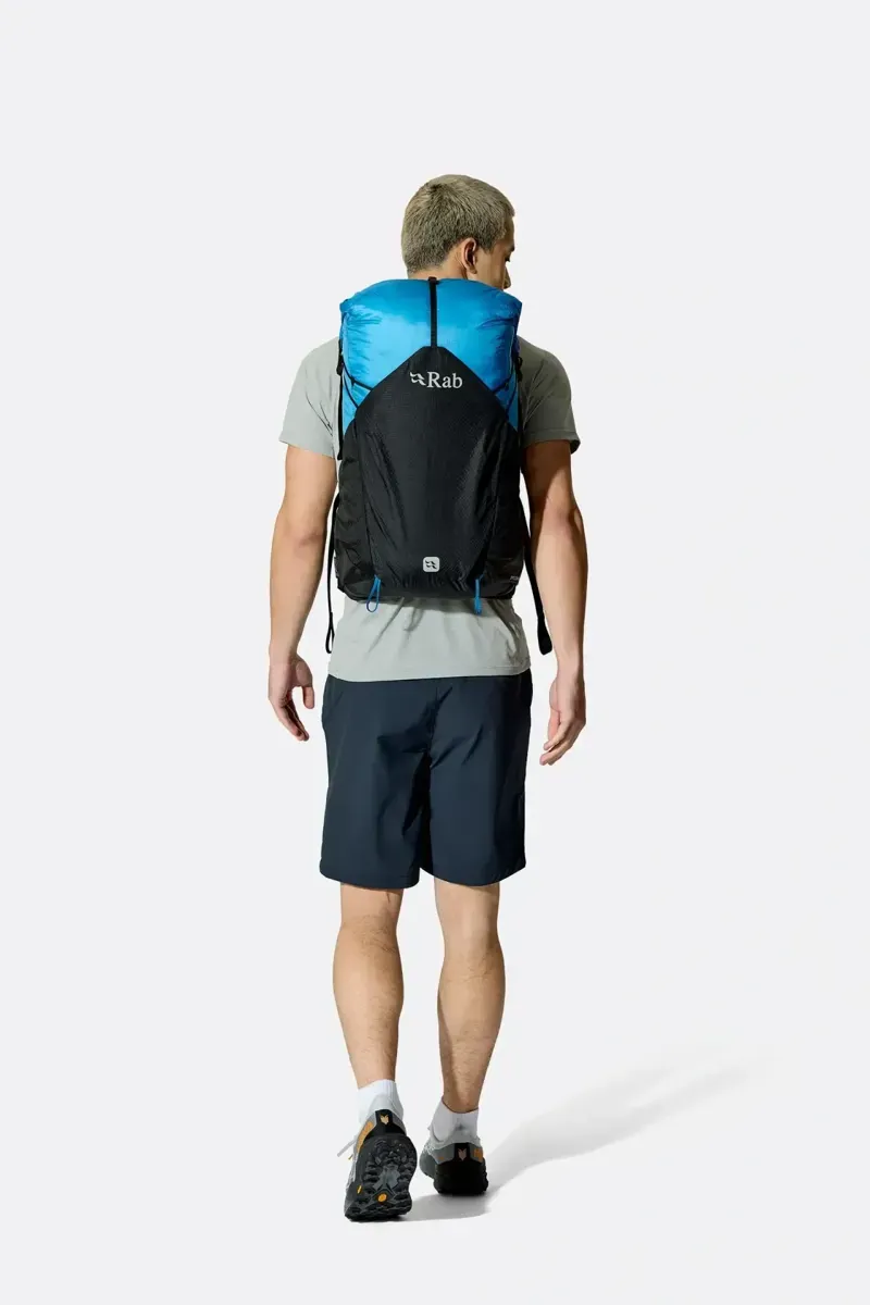 Rab Syclon XP 30L Waterproof Pack in Black/Maya Blue-9