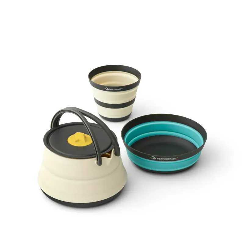 Sea To Summit Frontier 1P UL Collapsible Kettle Cook Set in Beige