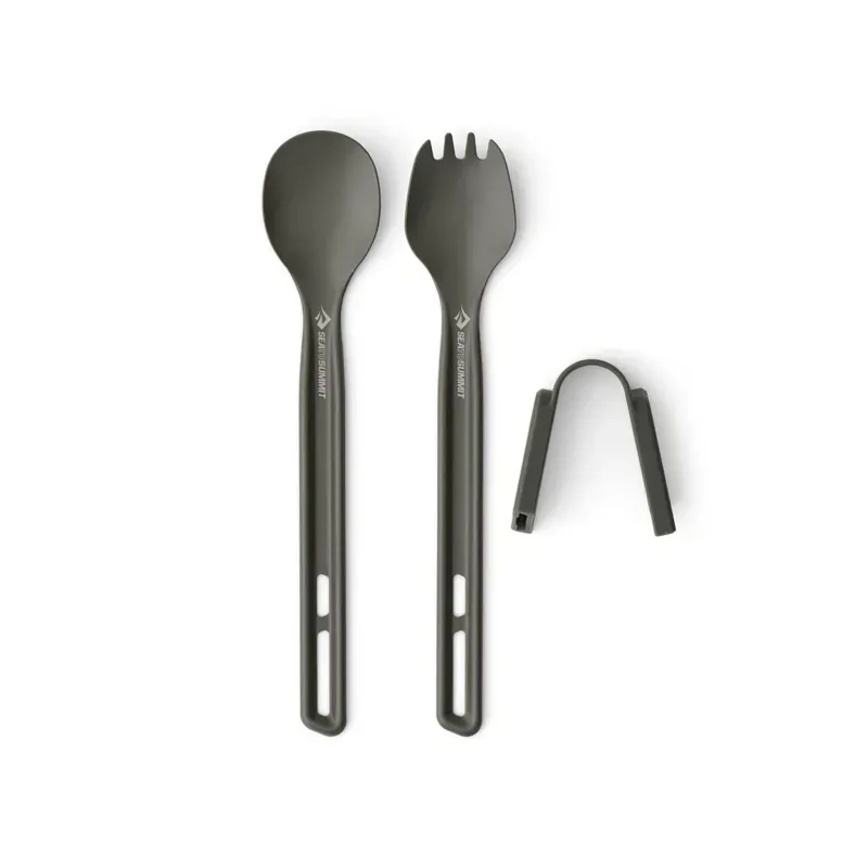 Sea To Summit Frontier UL Long Handle Spoon/Spork Cutlery Set in Grey