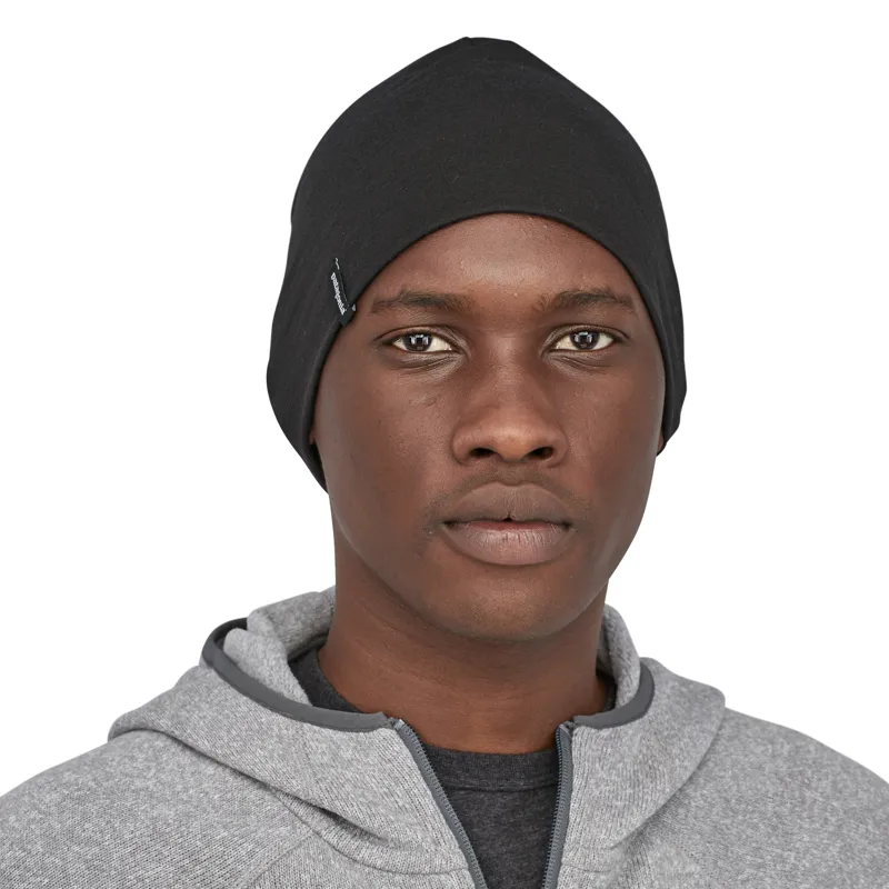 Patagonia Overlook Merino Wool Beanie in Black-1