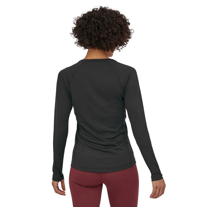 Patagonia Capilene Midweight Womens Crew in Black-2