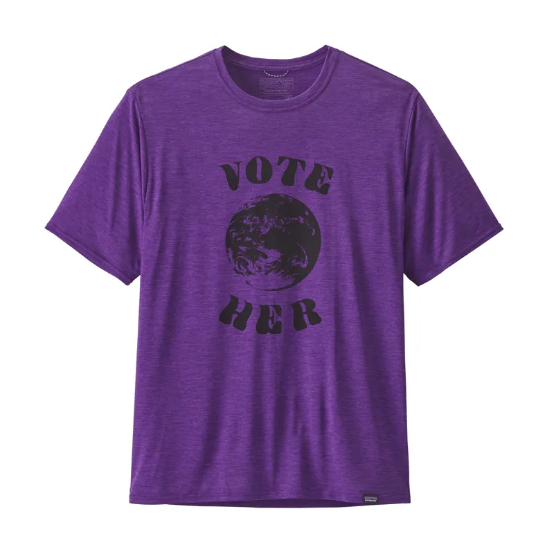 Patagonia Capilene Cool Daily Graphic Shirt in Vote Her: Purple X-Dye-1