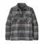 Patagonia Insulated MW Fjord Flannel Shirt in Growlers Plaid: Ink Black 