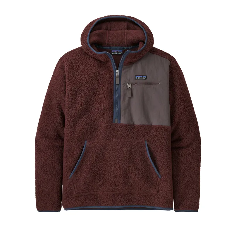 Patagonia Retro Pile Fleece Pullover in Dark Ruby