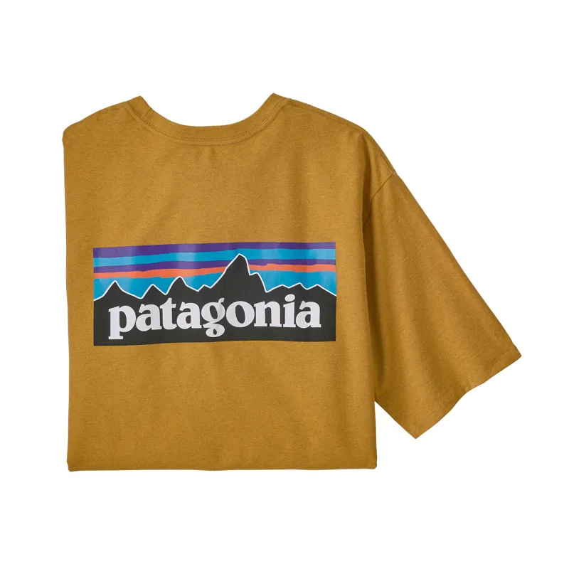 Patagonia P-6 Logo Responsibili-Tee in Hawk Gold
