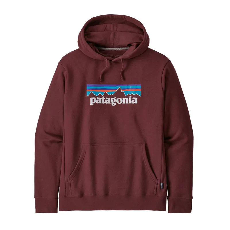 Patagonia P-6 Logo Uprisal Hoody in Dark Ruby 