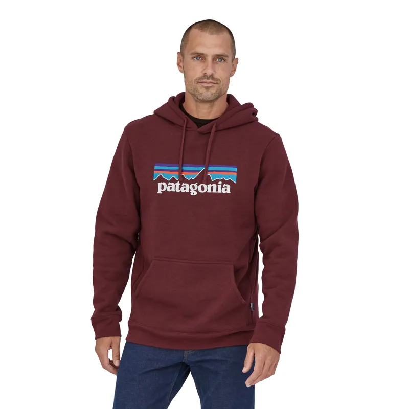 Patagonia P-6 Logo Uprisal Hoody in Dark Ruby -1