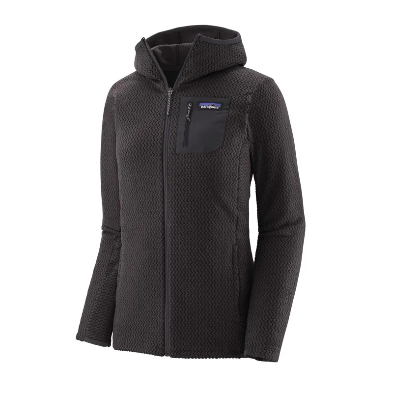 Patagonia Womens' R1 Air Full Zip Hoody in Black 
