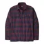 Patagonia Fjord Organic Flannel Shirt in Connected Lines: Sequoia Red