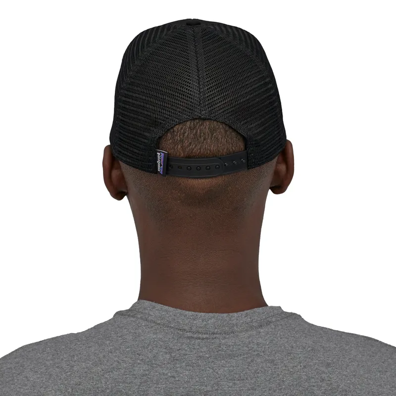 Patagonia P-6 Logo Trucker Hat in Black-2