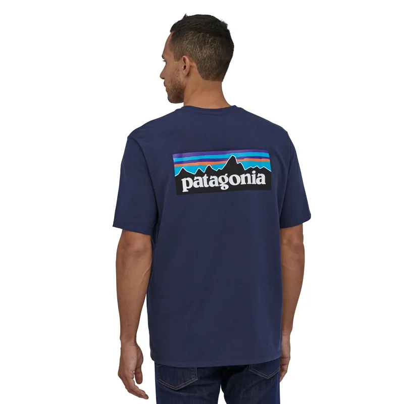 Patagonia P-6 Logo Responsibili-Tee in Classic Navy-2