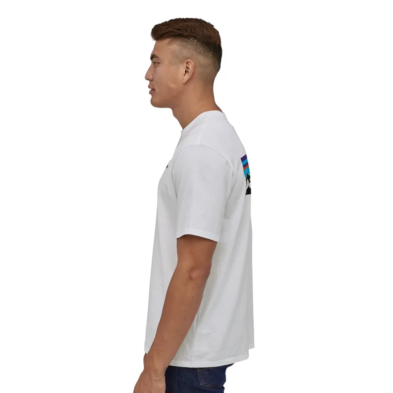 Patagonia P-6 Logo Responsibili-Tee in White-3