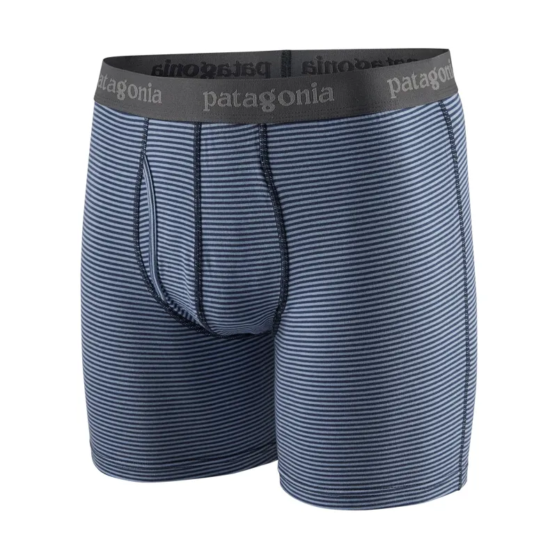 Patagonia Essential 6in Boxer Briefs in Fathom Stripe: New Navy
