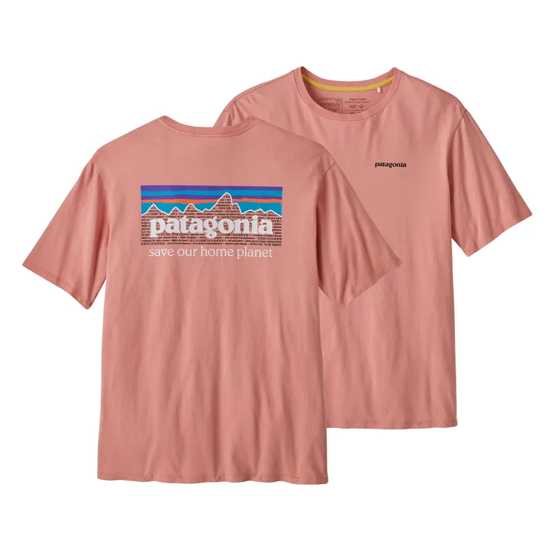 Patagonia P-6 Mission Organic T-Shirt in Sunfade Pink