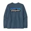 Patagonia P-6 Logo Long Sleeve Responsibili-Tee in Utility Blue