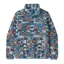 Patagonia Womens' Lightweight Synchilla Snap-T Pullover in Swallowtail Geo: Still Blue