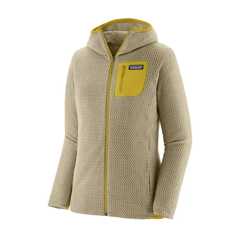 Patagonia Womens' R1 Air Full Zip Hoody in Buttercup Yellow