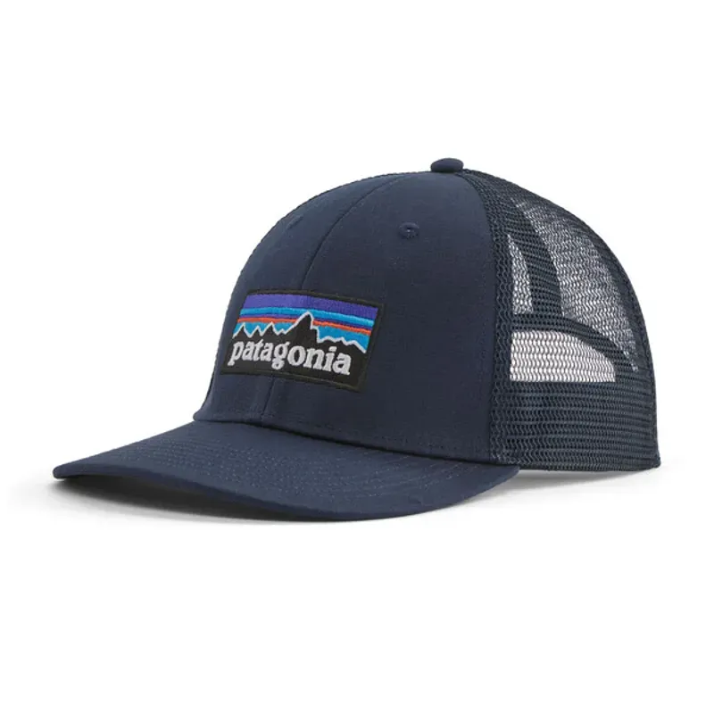 Patagonia LoPro P-6 Logo Trucker Cap in New Navy