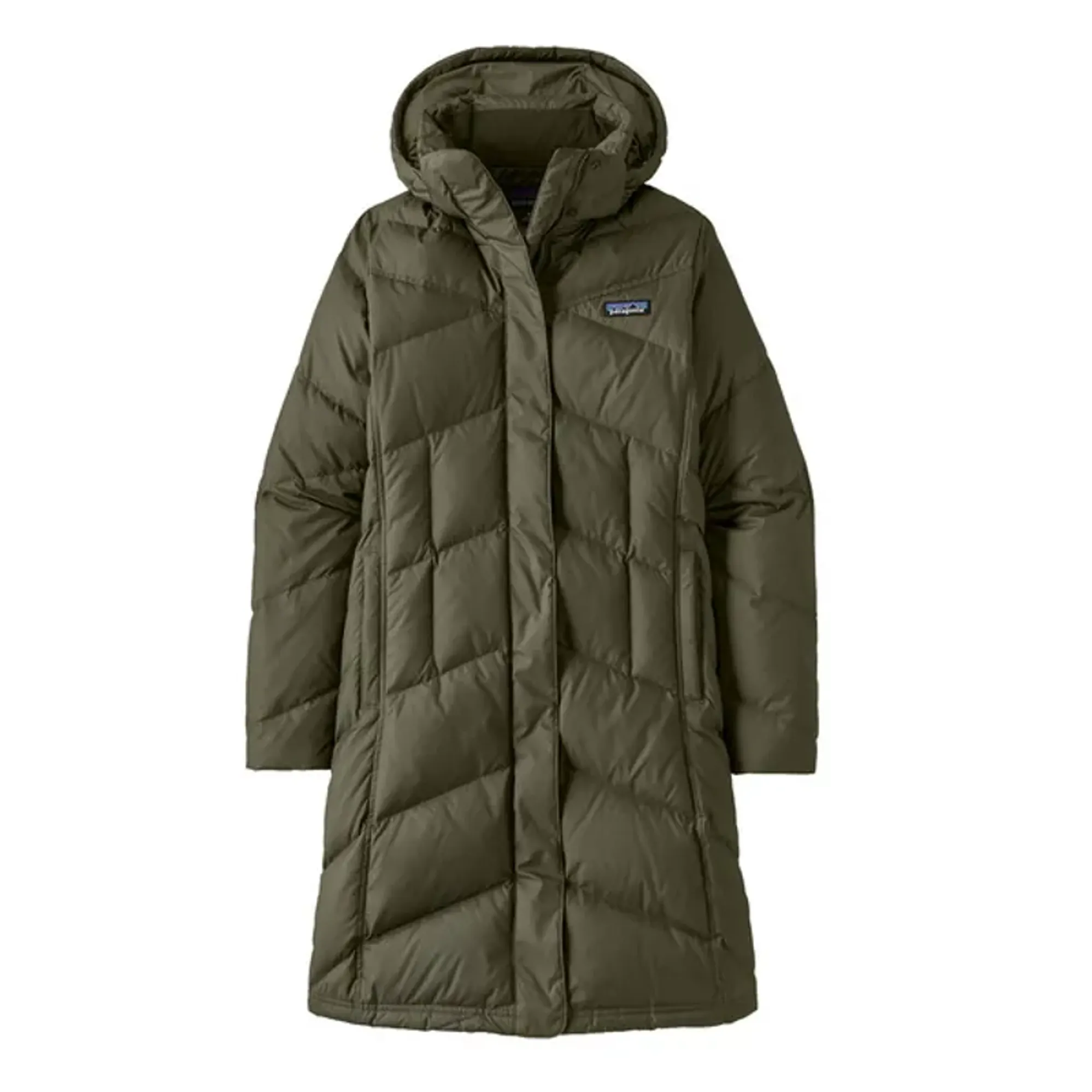 Patagonia Down With It Women's Parka in Pine Needle Green