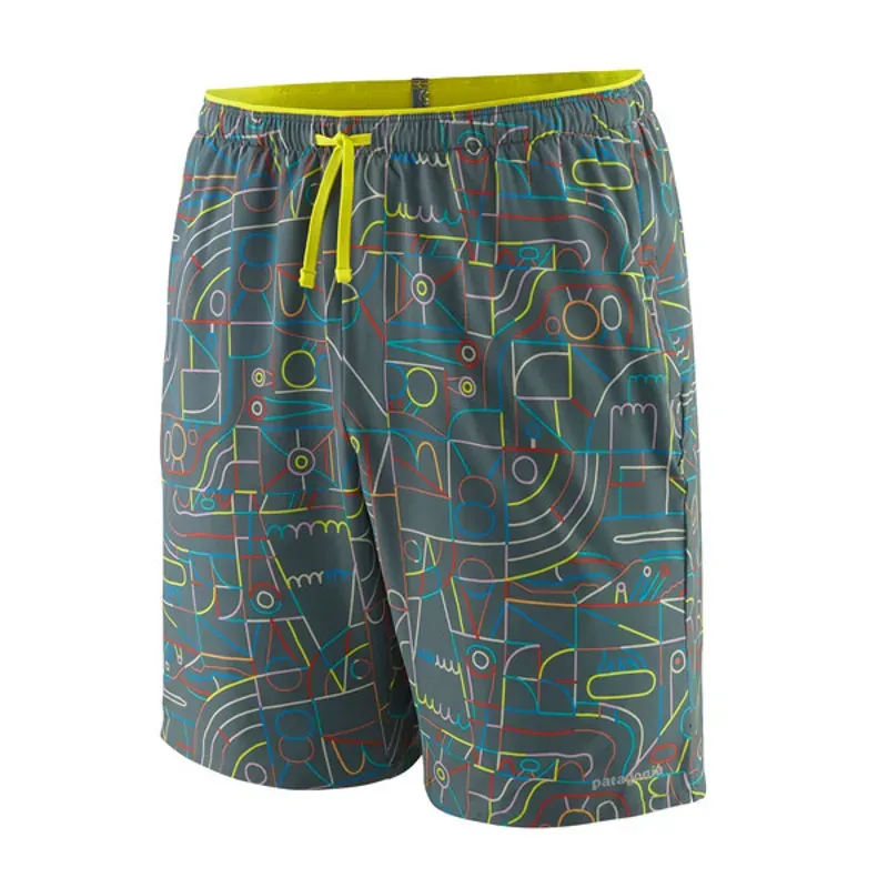 Patagonia Multi Trails 8in Shorts in Lose Yourself Outline: Nouveau Green