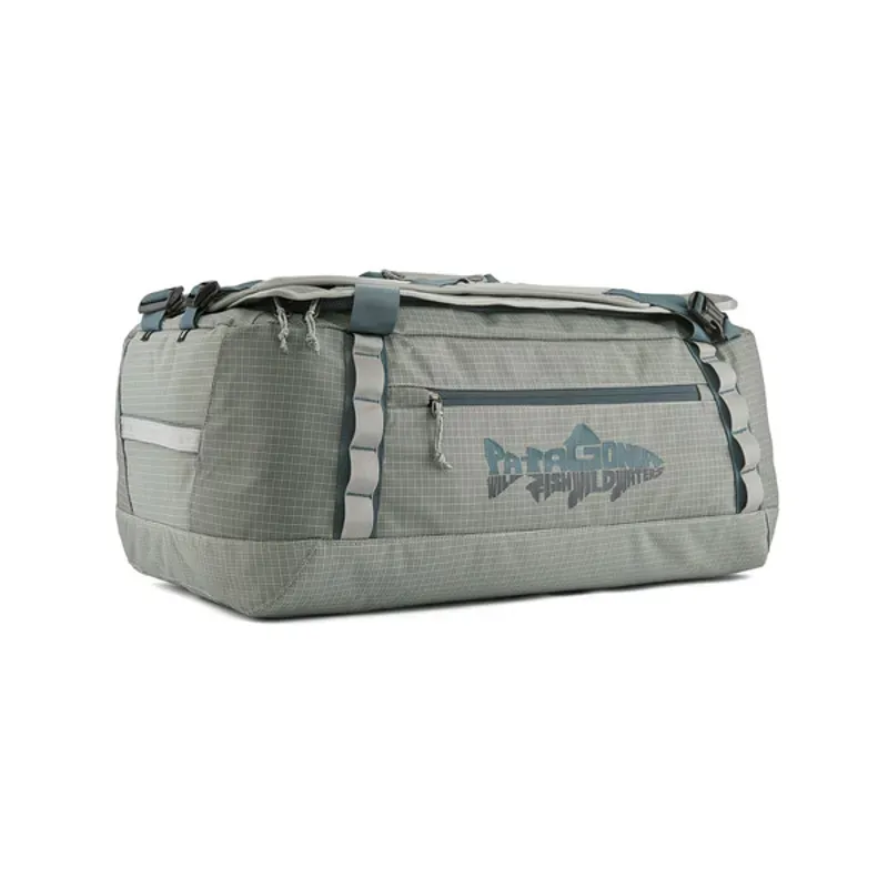 Patagonia Black Hole Duffel 55L In Wild Waterline Sleet Green